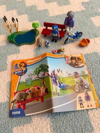 Playmobil Comisaría y Moto