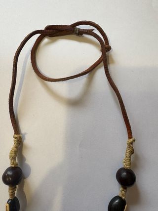 Collar étnico unisex de semillas naturales