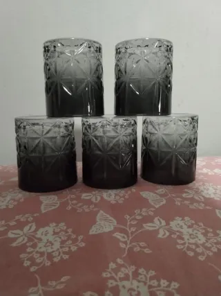 Set 5 Bicchieri Vetro Design