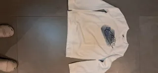 Felpa Nike bianca con logo