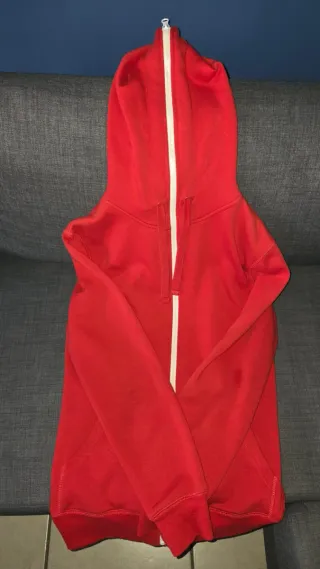 Felpa con zip uomo FSBN rossa