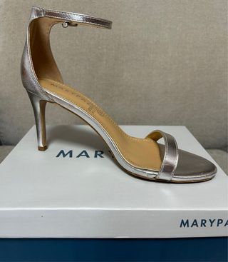 Sandalias tacón Marypaz Plata