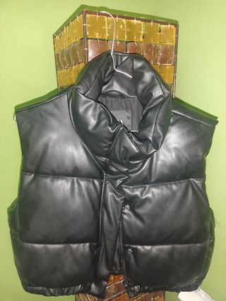 Chaleco negro acolchado talla M
