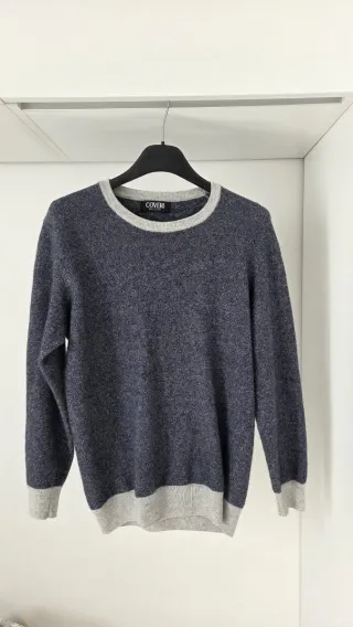 Maglione Coveri Uomo Blu/Grigio