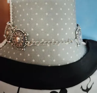 Collar Choker Plata Estilo Boho