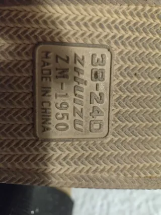 Sandalias Mujer Talla 38 Beige y Negras