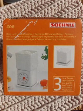 Balanza báscula de cocina SOEHNLE de max.1kg nueva
