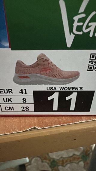 Zapatillas Skechers Rosa y Blanco