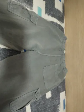 Pantalón Jogger Gris/Verde