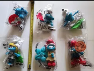 6 Los Pitufos, Smurf, Schtroumpfs Burger 2017 Set