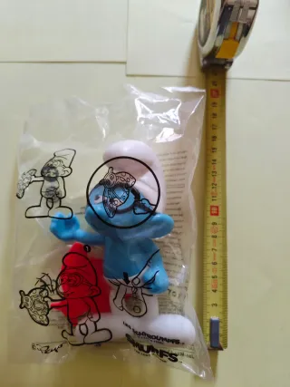 6 Los Pitufos, Smurf, Schtroumpfs Burger 2017 Set