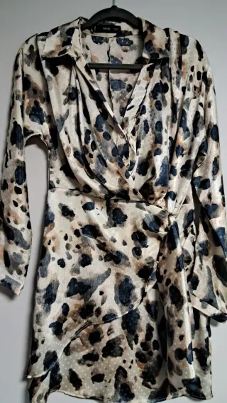 Vestido MNG estampado multicolor talla S