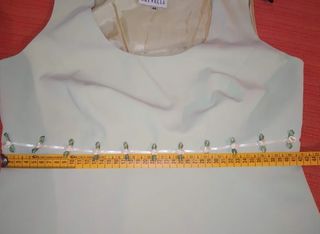 Vestido fiesta verde con chal