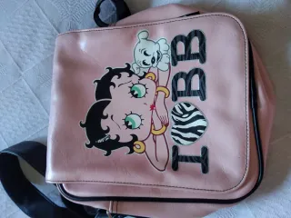Bolso Betty Boop Rosa Corazón Cebra