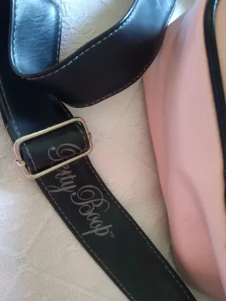 Bolso Betty Boop Rosa Corazón Cebra