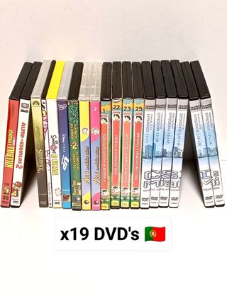 Lote 19 DVDs Filmes e Séries
