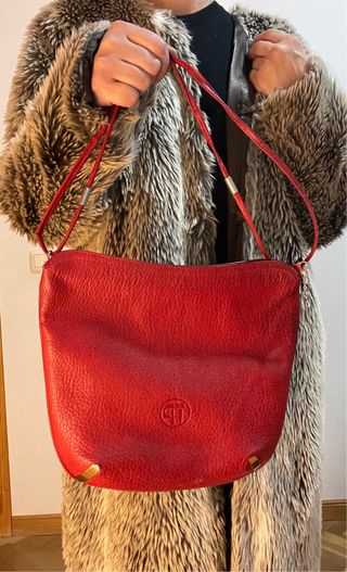 Bolso Peñalva Rojo Piel