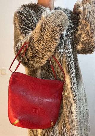 Bolso Peñalva Rojo Piel