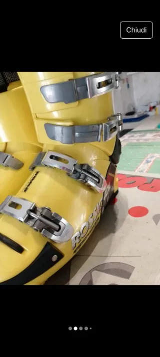 Scarponi sci Rossignol uomo gialli