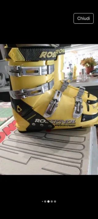 Scarponi sci Rossignol uomo gialli