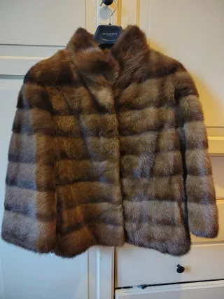 Chaqueta de piel alta peletería lujo