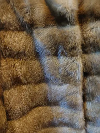 Chaqueta de piel alta peletería lujo