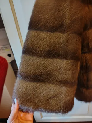 Chaqueta de piel alta peletería lujo