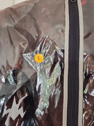 Abrigo de piel auténtica color marrón.T.L "Nuevo"