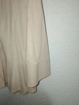 Camisa beige de algodón