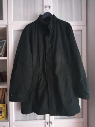 Parka Gabardina Hombre Cortefiel negra