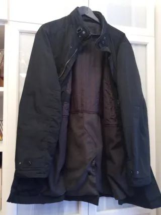 Parka Gabardina Hombre Cortefiel negra