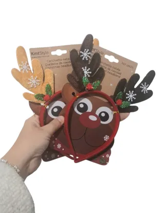 Cerchietti Natalizi Renna con Corna– party