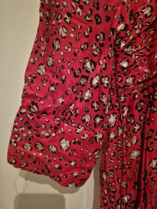 Vestido Largo Rojo Estampado