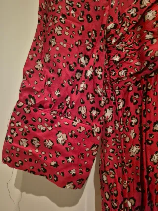 Vestido Largo Rojo Estampado