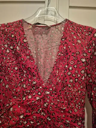 Vestido Largo Rojo Estampado