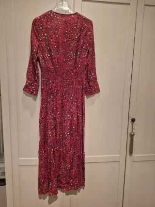 Vestido Largo Rojo Estampado