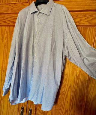 Camisa Emidio Tucci talla grande de algodón