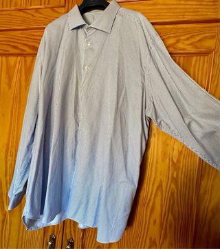 Camisa Emidio Tucci talla grande de algodón