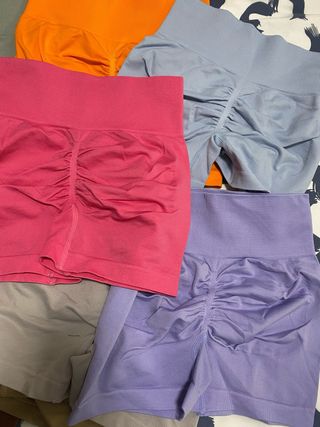 Pack 9 Pantis Cortos Leggings de colores Talla XS