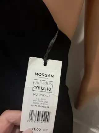 Vestido Morgan negro una manga