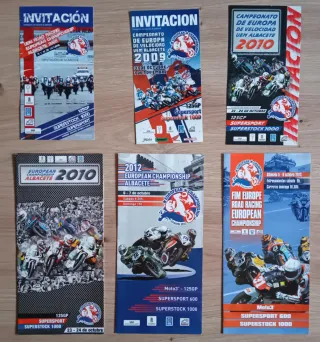 Biglietti e programmi del Campionato Europeo di Motociclismo