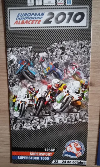 Biglietti e programmi del Campionato Europeo di Motociclismo