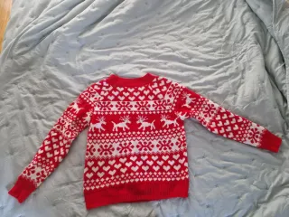 Jersey Navideño Rojo y Blanco Talla L y S