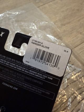 Guantes Fox Ranger Talla S Negros