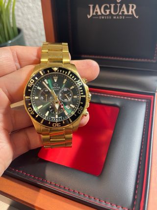 Reloj Jaguar Executive Dorado Cronógrafo