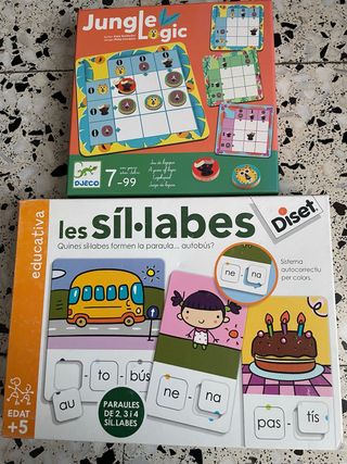Lote 2 juegos educativos Djeco y Diset