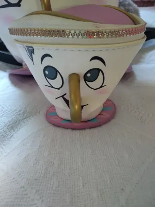 Mochila y Cartera Taza Bella y Bestia