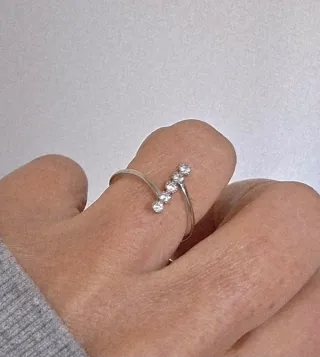 Anillo Plata Ley Circonitas