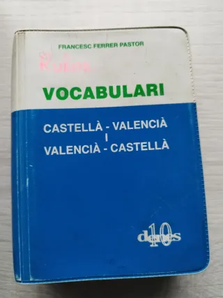 Diccionari Júnior y vocabulario en Valenciano.