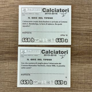 Figurine Calciatori Panini 2015/2016 Crotone